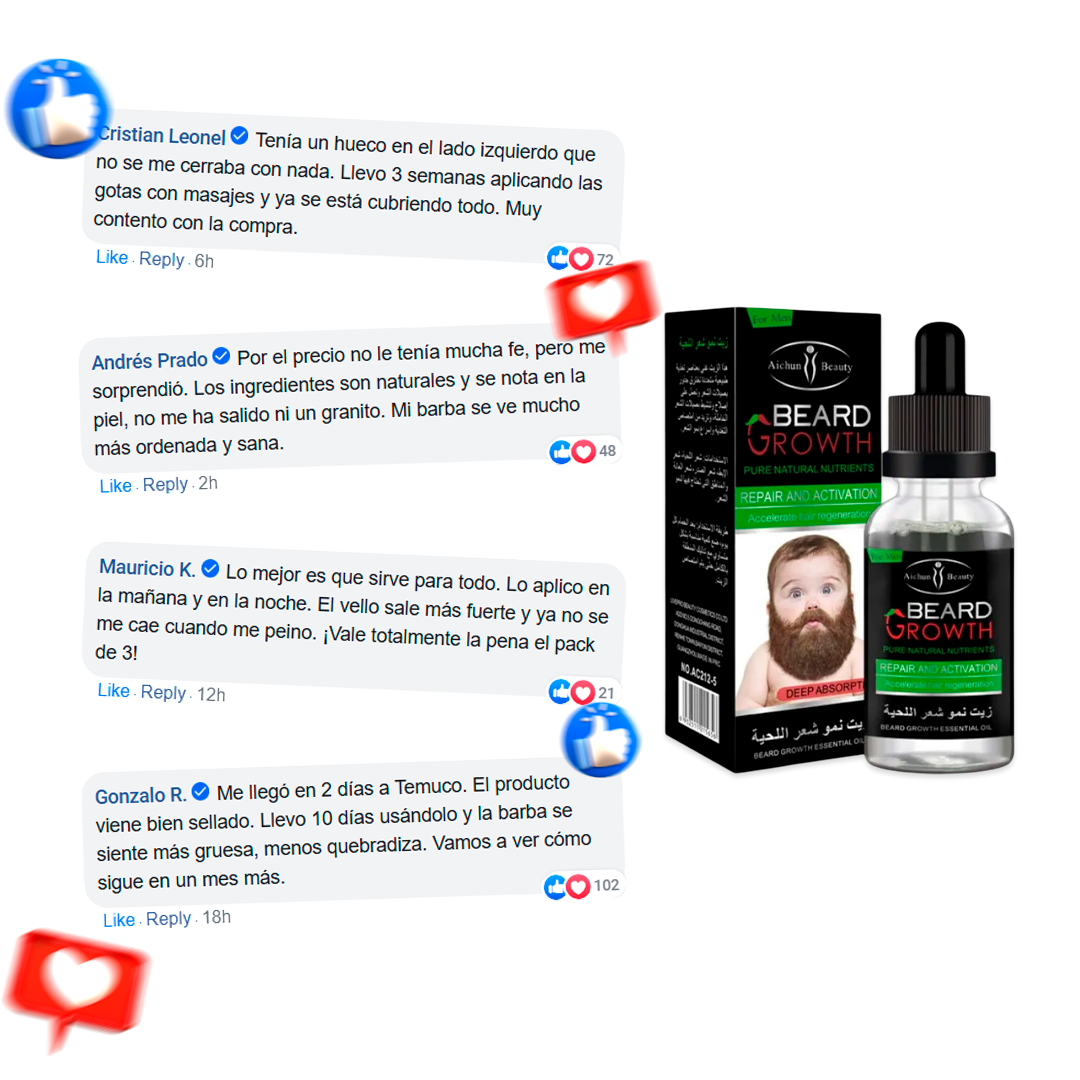 Bear Growth - Sérum de crecimiento para barba y cabello