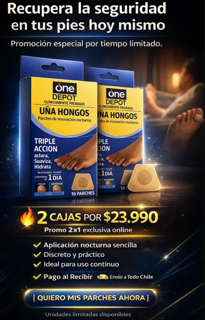 Parches AntiHongos | Uñas Visiblemente Más Sanas en Semanas