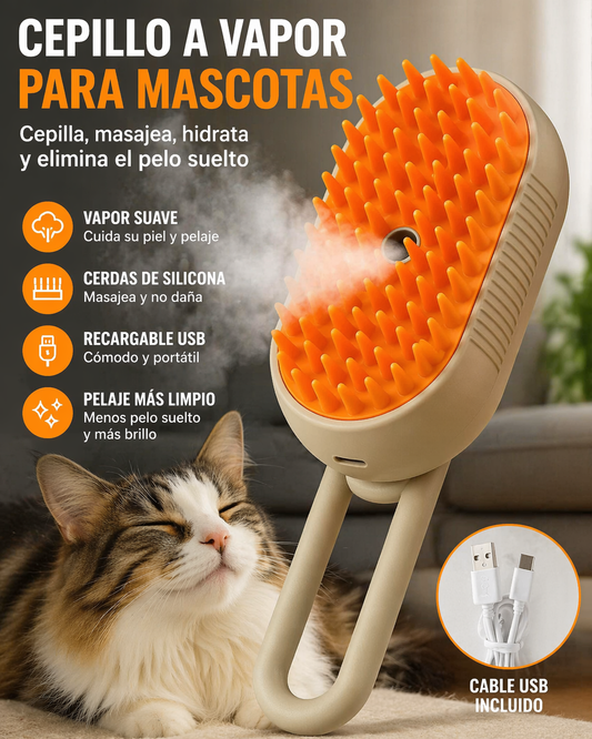 Cepillo Mascota Vapor