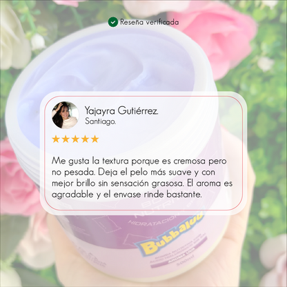 🍇 Bomba Nutritiva Capilar Aroma Uva – Cuidado, nutrición y brillo para tu pelo.