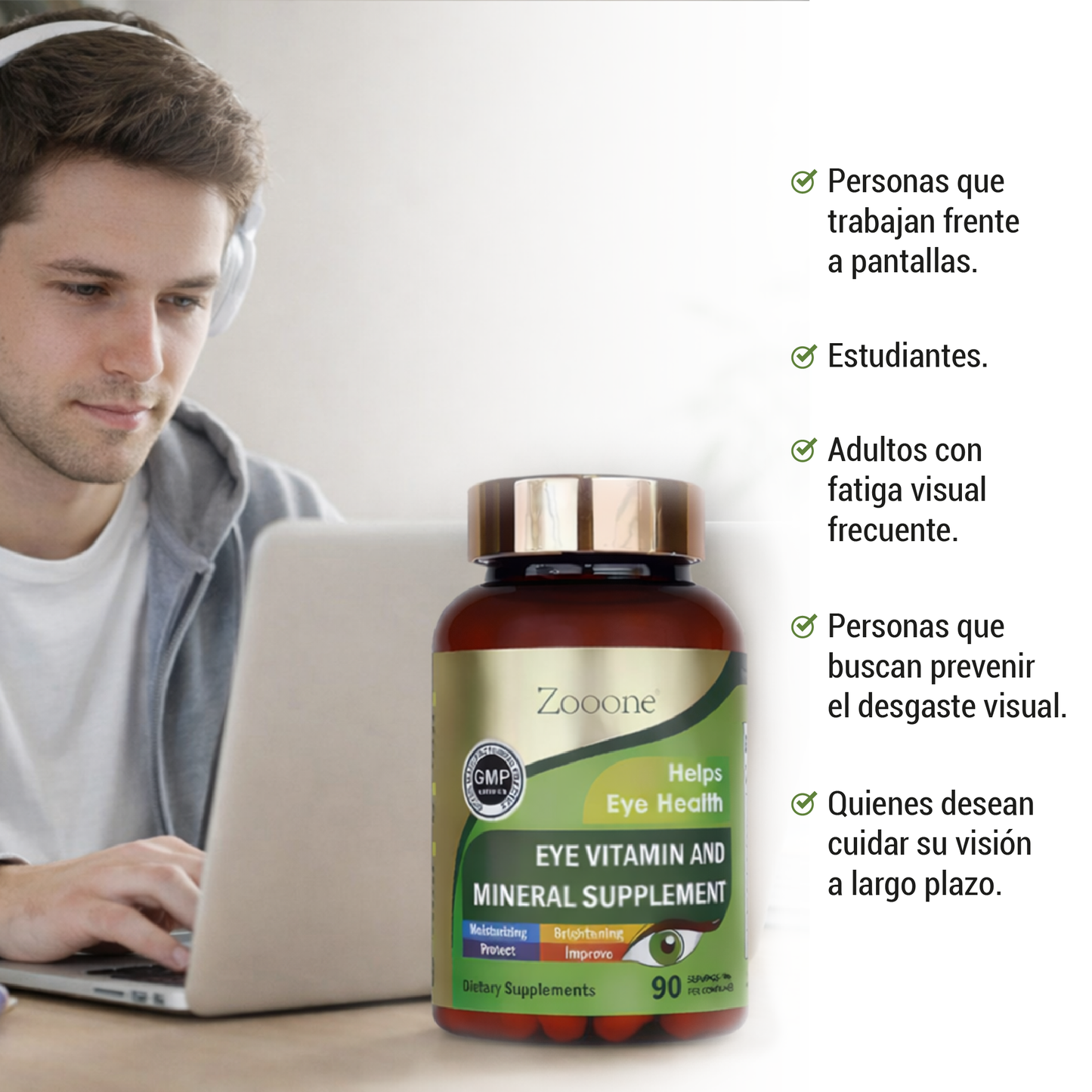 Producto: Zooone® – Suplemento Avanzado para la Salud Visual.
