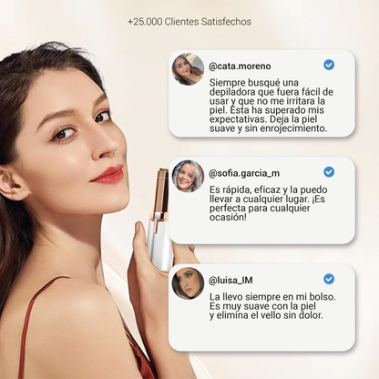Depiladora Facial Portátil 2 en 1 – Suave y Precisa