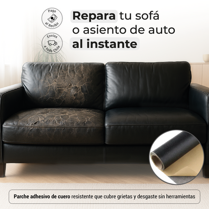 Rollo adhesivo - Reparación de cuero y vinilo 3 metros x 1 metro (3 m x 1 m)