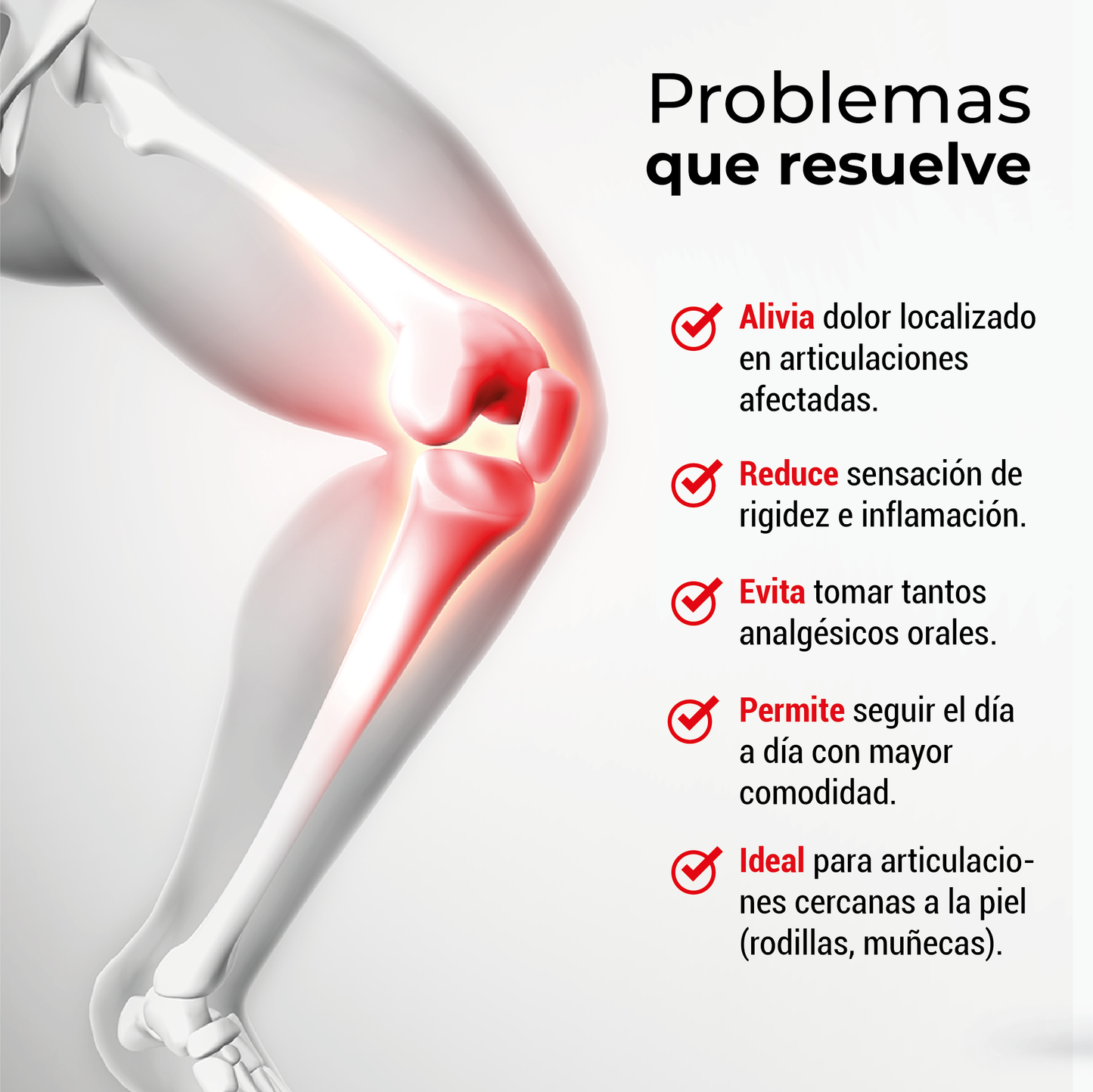 Parche analgésico para dolor articular / artritis.