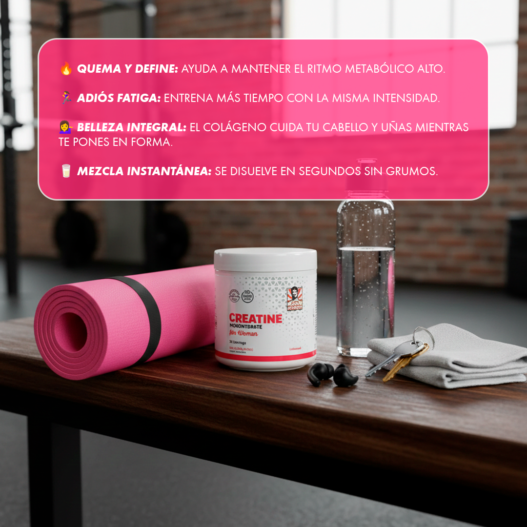 Creatina Mujer Old School Labs – Fuerza, energía y recuperación en un solo suplemento