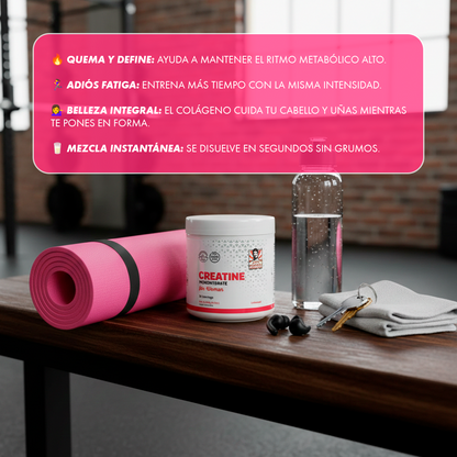 Creatina Mujer Old School Labs – Fuerza, energía y recuperación en un solo suplemento