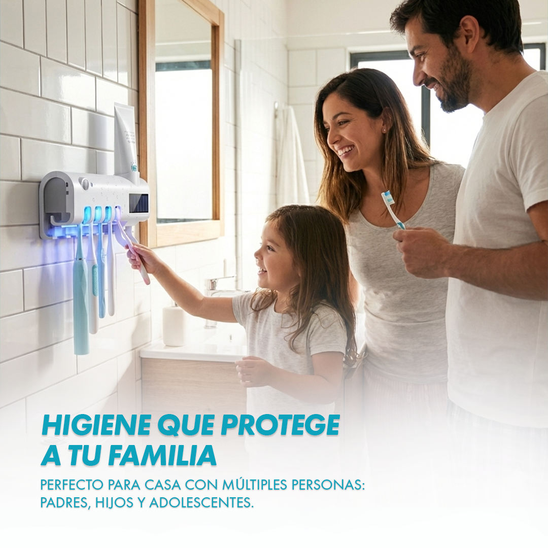 Soporte Esterilizador de Cepillos – Higiene que protege a tu familia