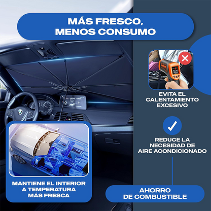 Parasol para Parabrisas – Mantén tu auto fresco y protegido del calor intenso