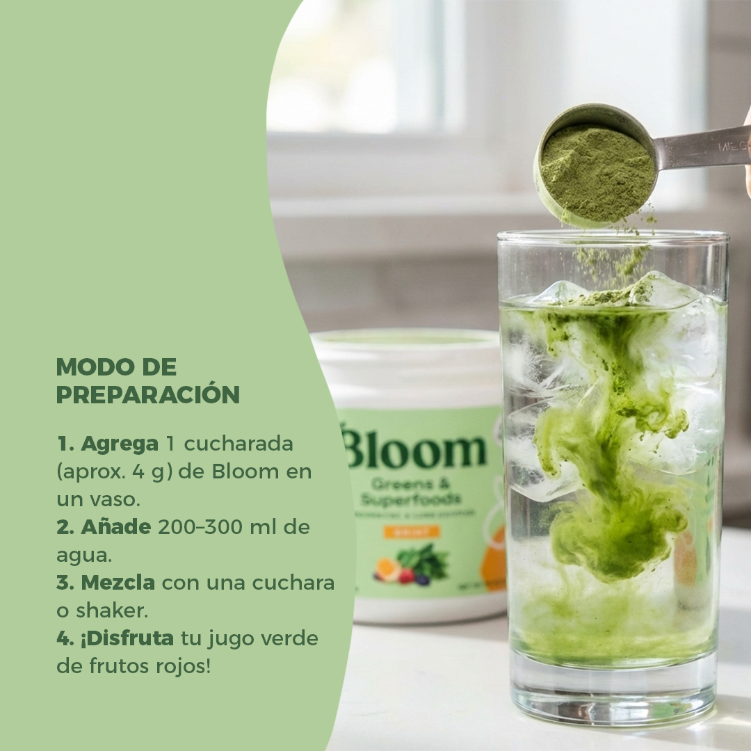 Bloom Jugo Verde — Energía, Detox y Bienestar en un solo vaso