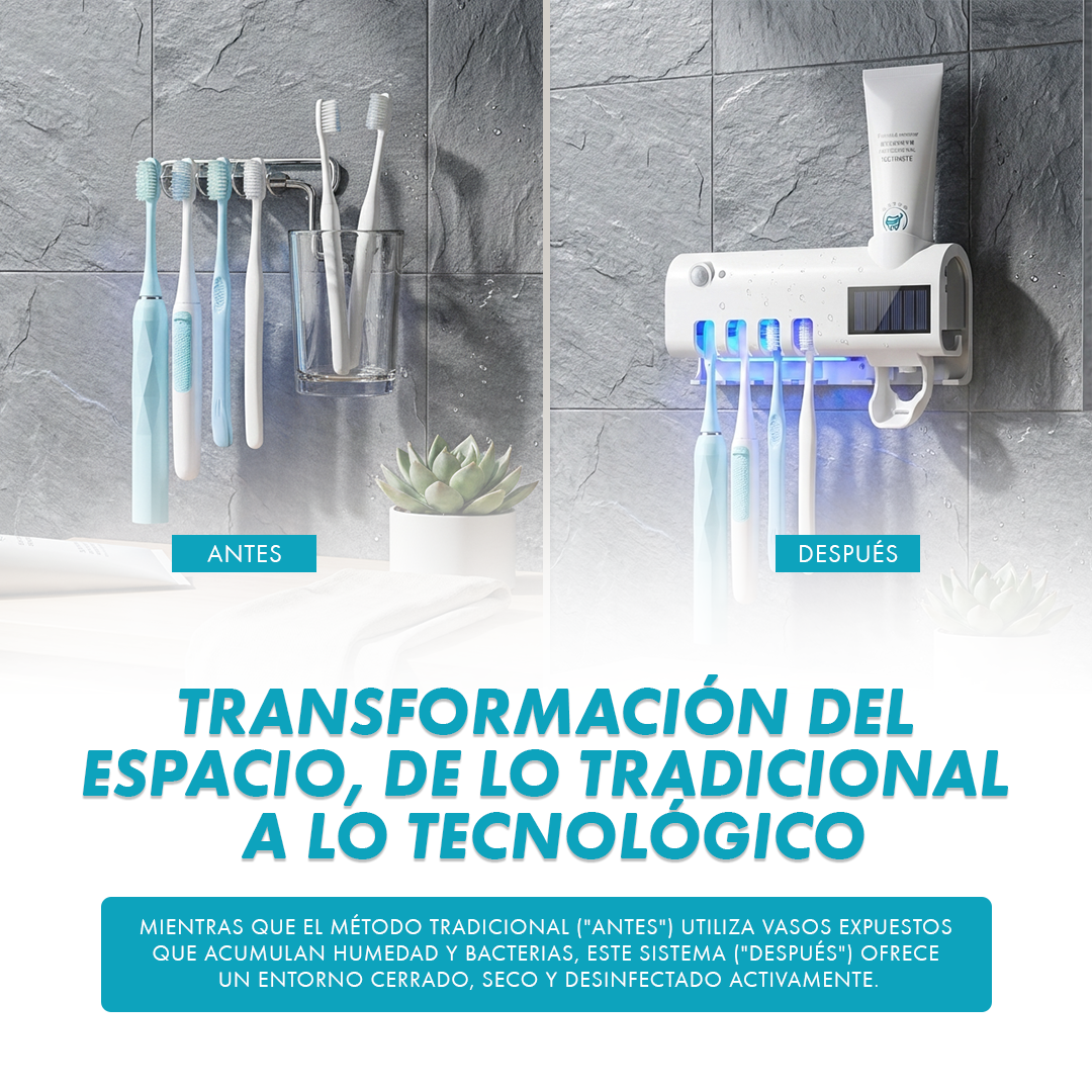 Soporte Esterilizador de Cepillos – Higiene que protege a tu familia