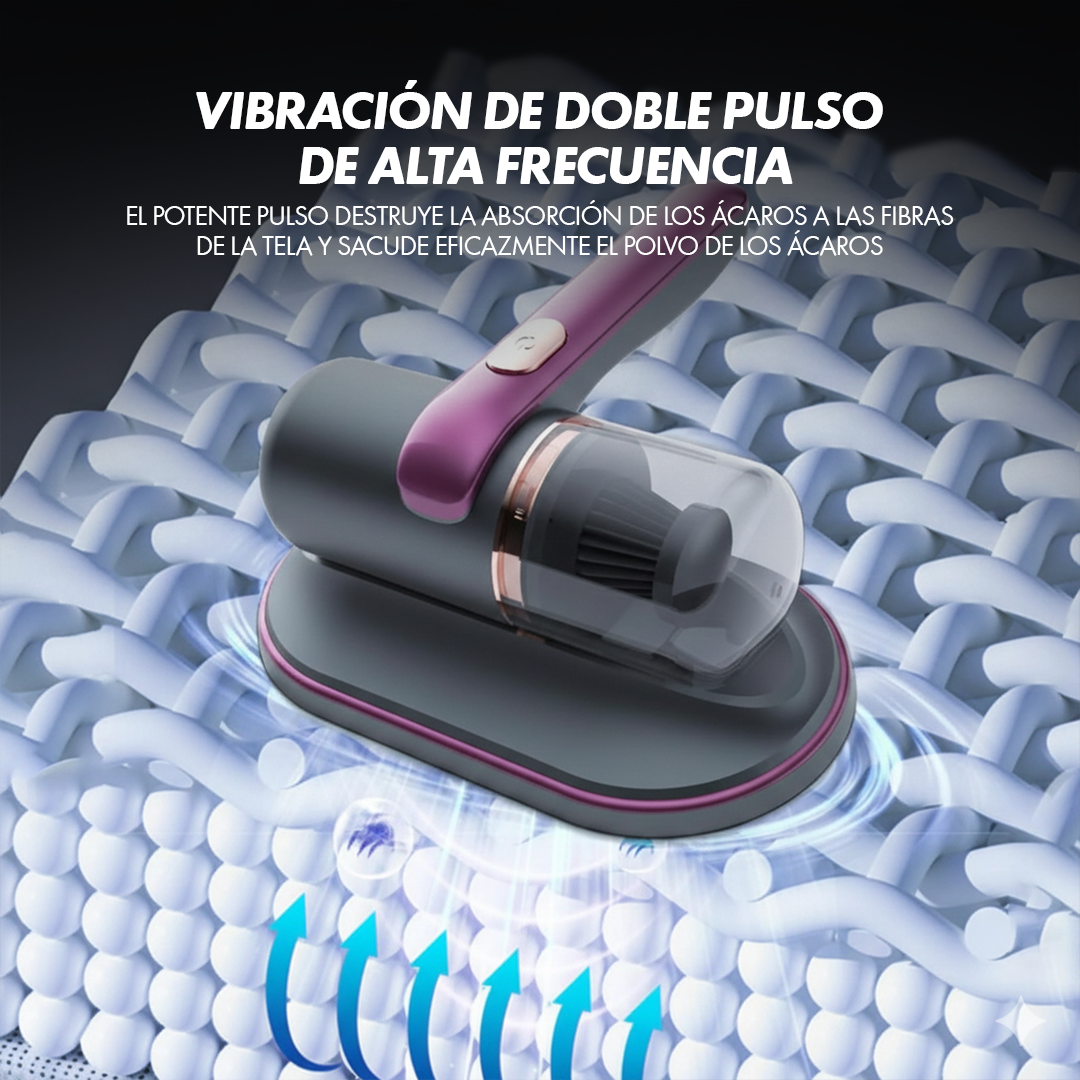 Aspiradora Antiácaros Inalámbrica con Luz UV  - Elimina polvo, ácaros y alérgenos de tu hogar