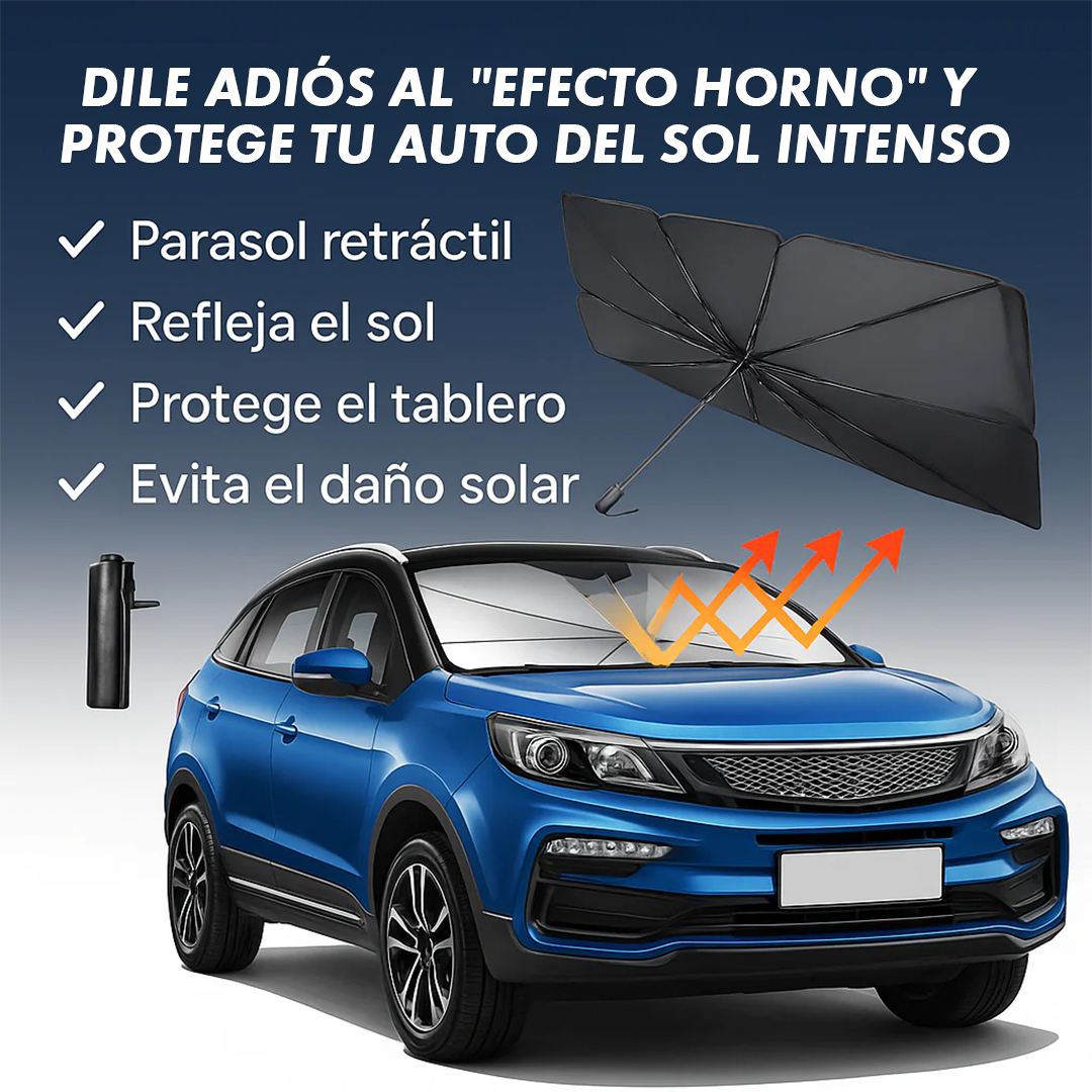 Parasol para Parabrisas – Mantén tu auto fresco y protegido del calor intenso