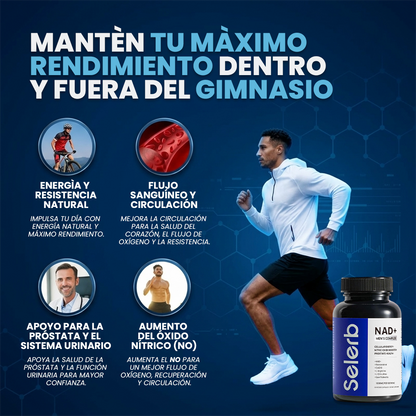 SELERB NAD+ Recupera el rendimiento de tus mejores años