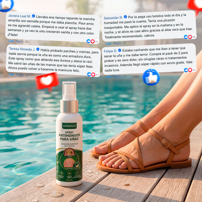 KeraPass: El spray que atraviesa la queratina y llega a la raíz del hongo