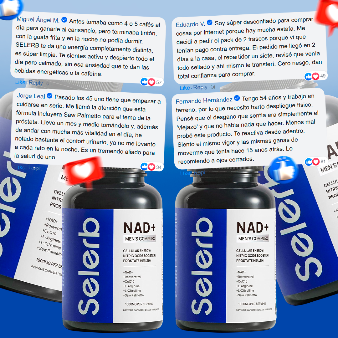 SELERB NAD+ Recupera el rendimiento de tus mejores años