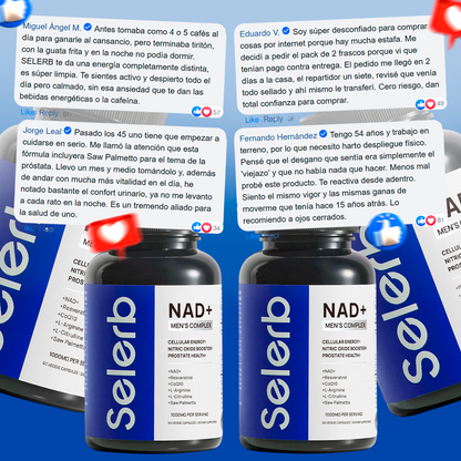 SELERB NAD+ Recupera el rendimiento de tus mejores años