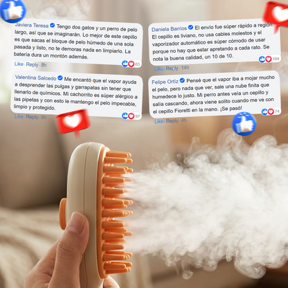 VaporPet - Cepillo Vaporizador Recargable Para Mascotas