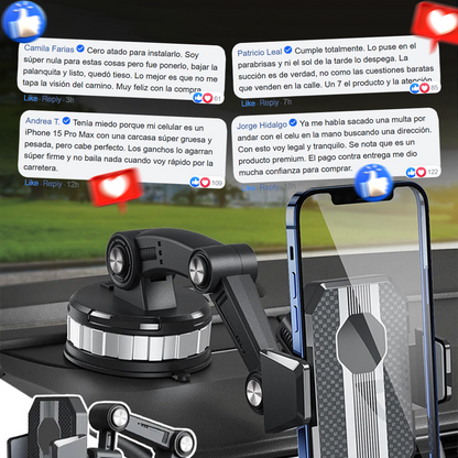 SpinMount: Soporte con rotación 360° para auto