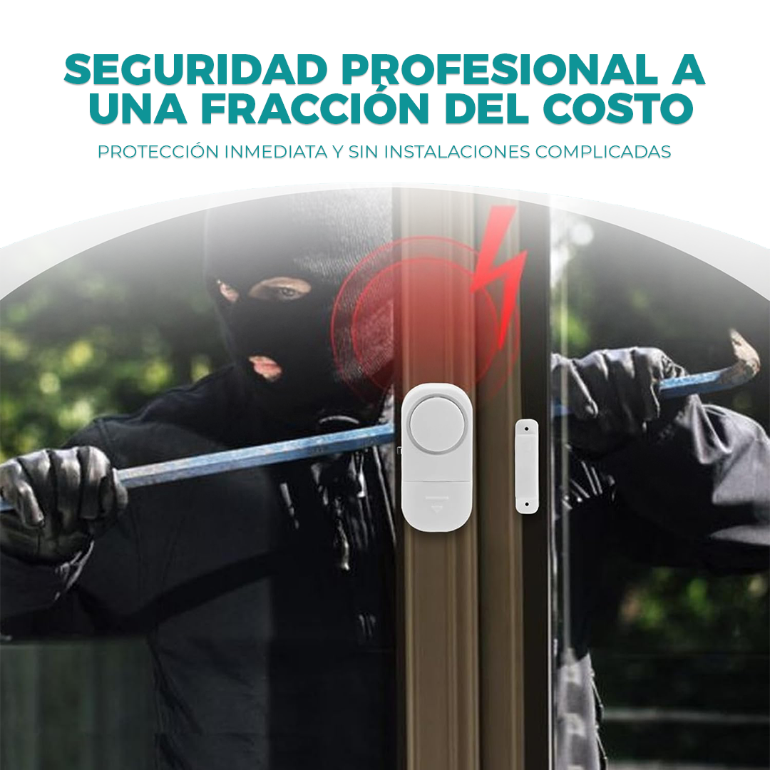 Alarma para Puertas y Ventanas con Sensor Magnético (90dB) - Oferta 3x1