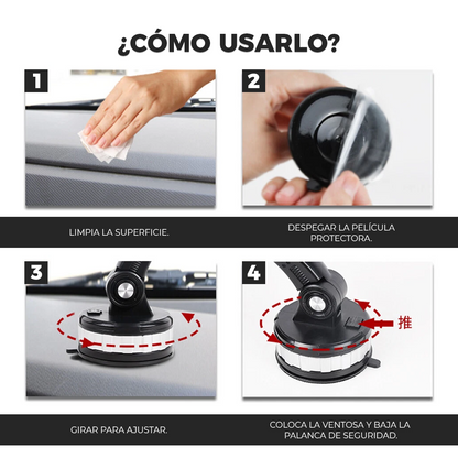 SpinMount: Soporte con rotación 360° para auto