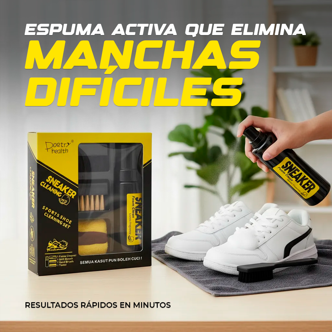 ¡Recupera el blanco original de tus zapatillas en minutos sin usar una sola gota de agua!