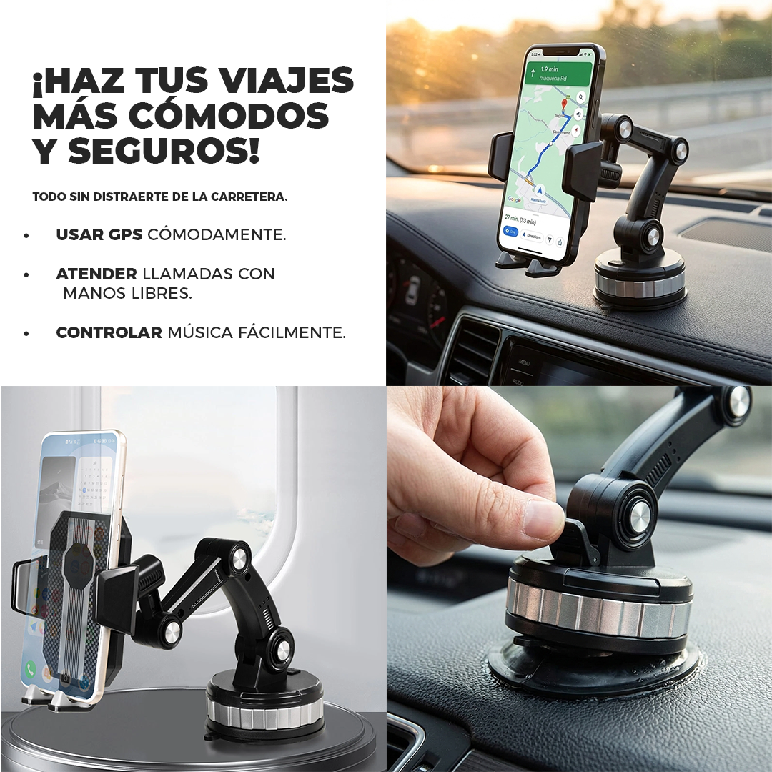 SpinMount: Soporte con rotación 360° para auto