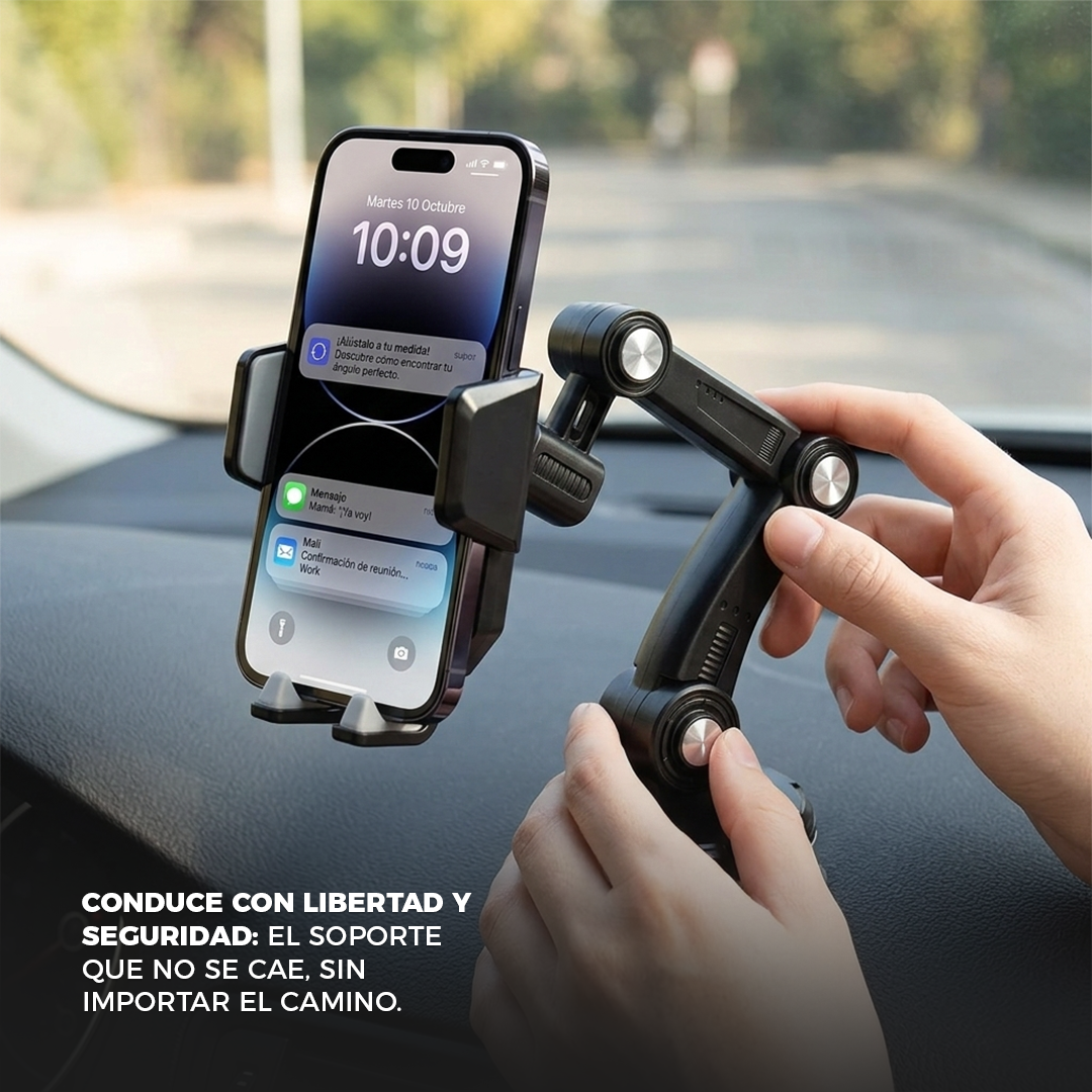 SpinMount: Soporte con rotación 360° para auto