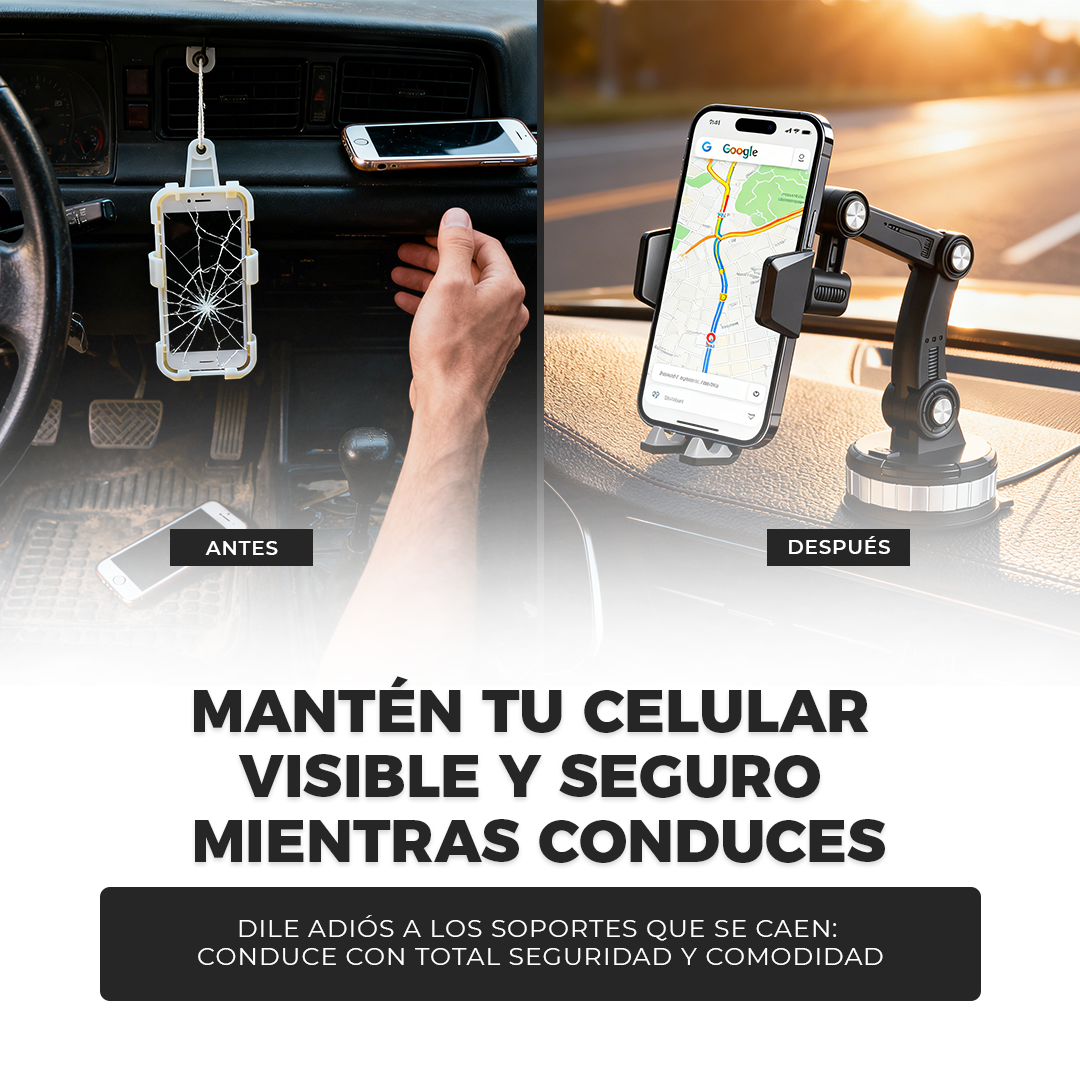 SpinMount: Soporte con rotación 360° para auto