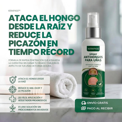 KeraPass: El spray que atraviesa la queratina y llega a la raíz del hongo