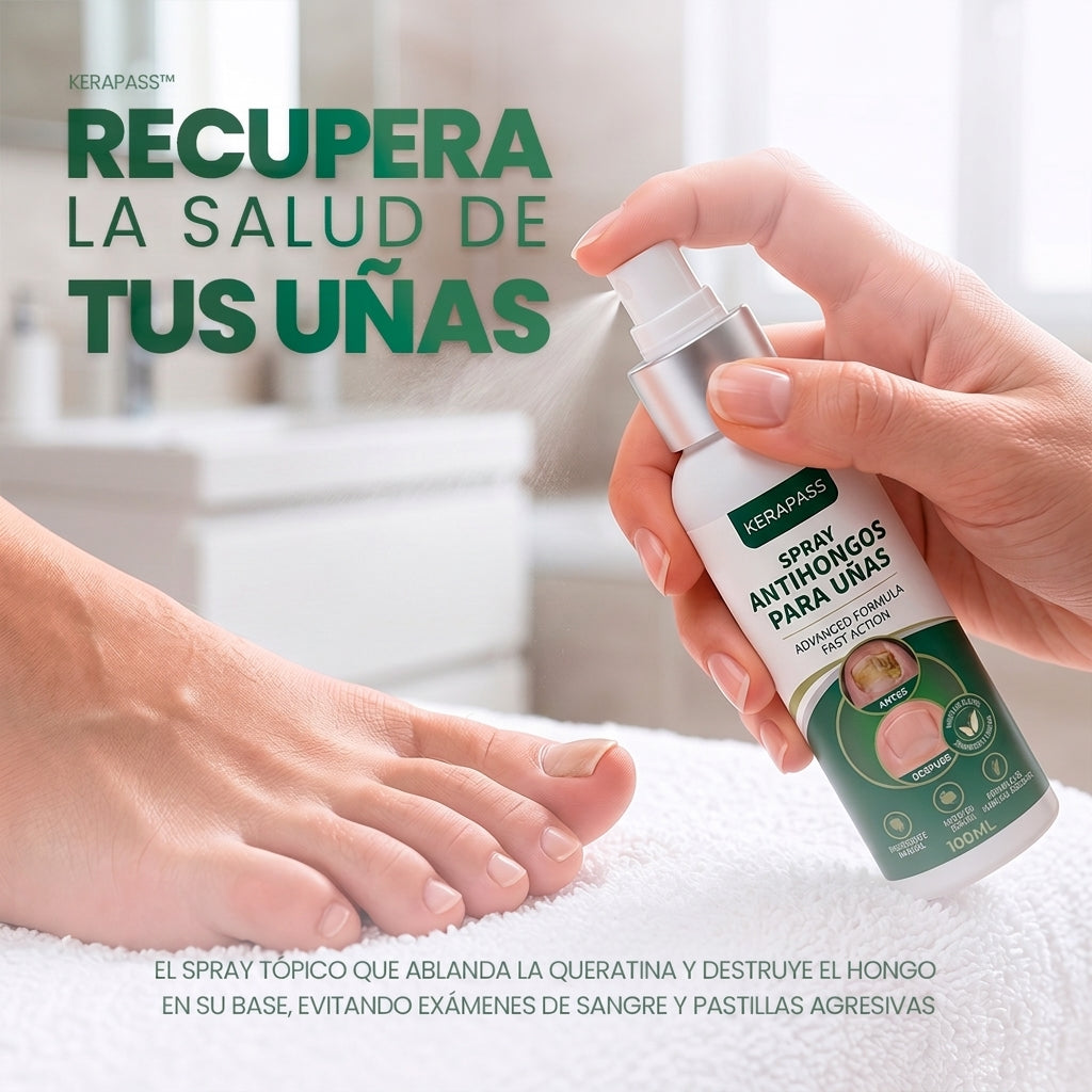 KeraPass: El spray que atraviesa la queratina y llega a la raíz del hongo